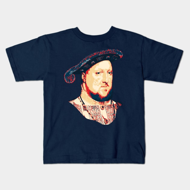 King Henry VIII Pop Art Kids T-Shirt by Nerd_art